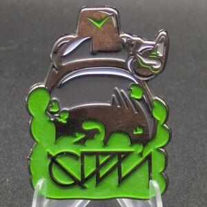 Ganja White Night Limited Edition /150 Dark Mr. Wobble Enamel Art Pin GWN LE150